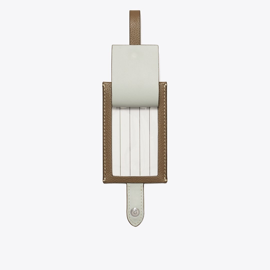 Tory Burch Luggage Tag Wild Mushroom