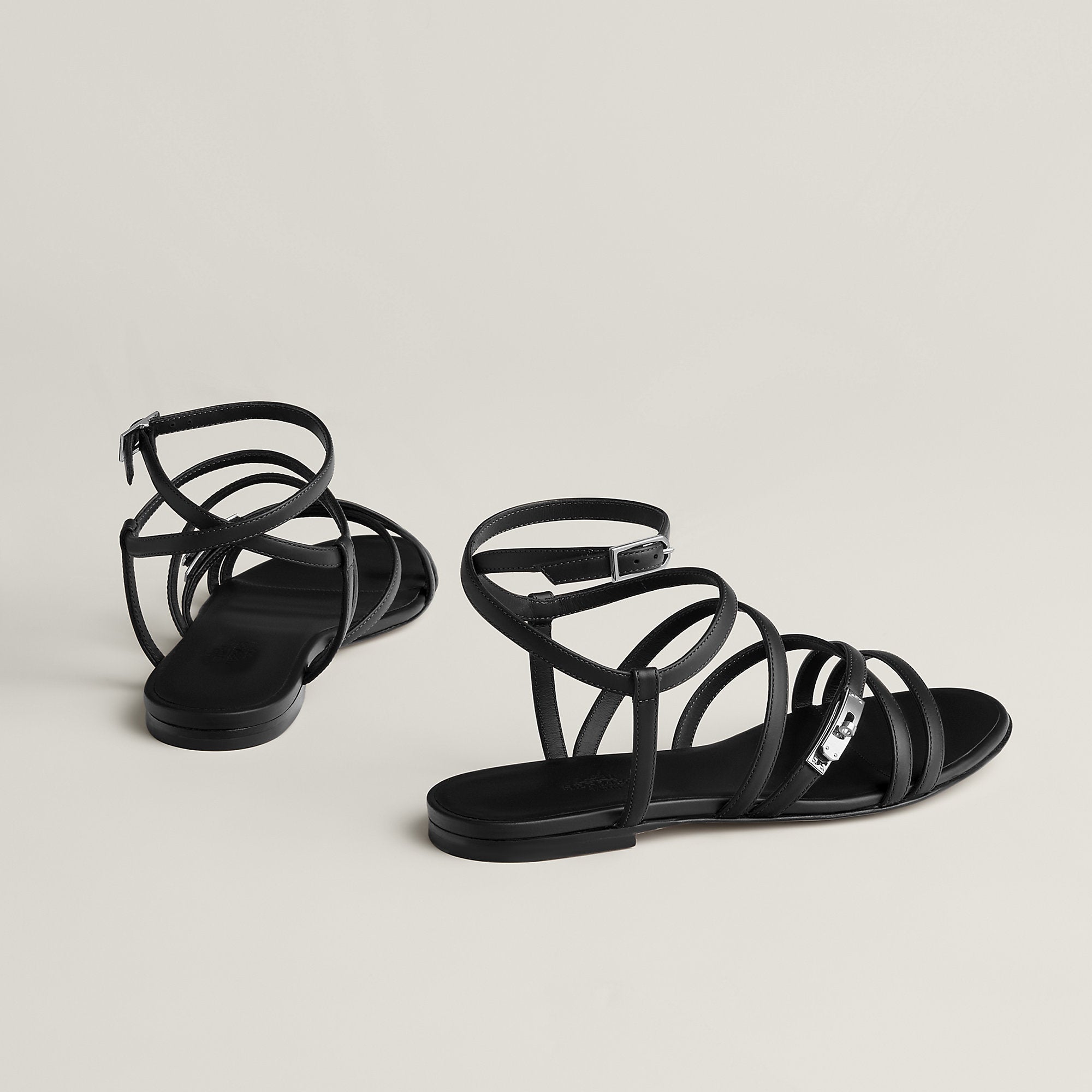 Hermes Lullaby Sandal Noir