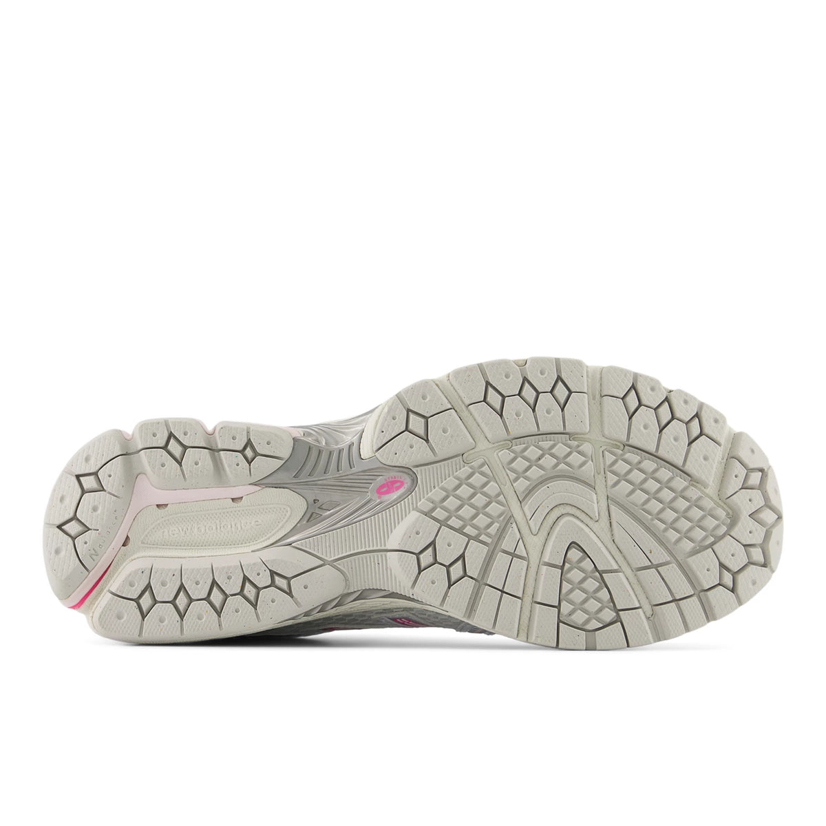 New Balance 860v2 Nb 103 White with Pink Heat and Silver Metallic