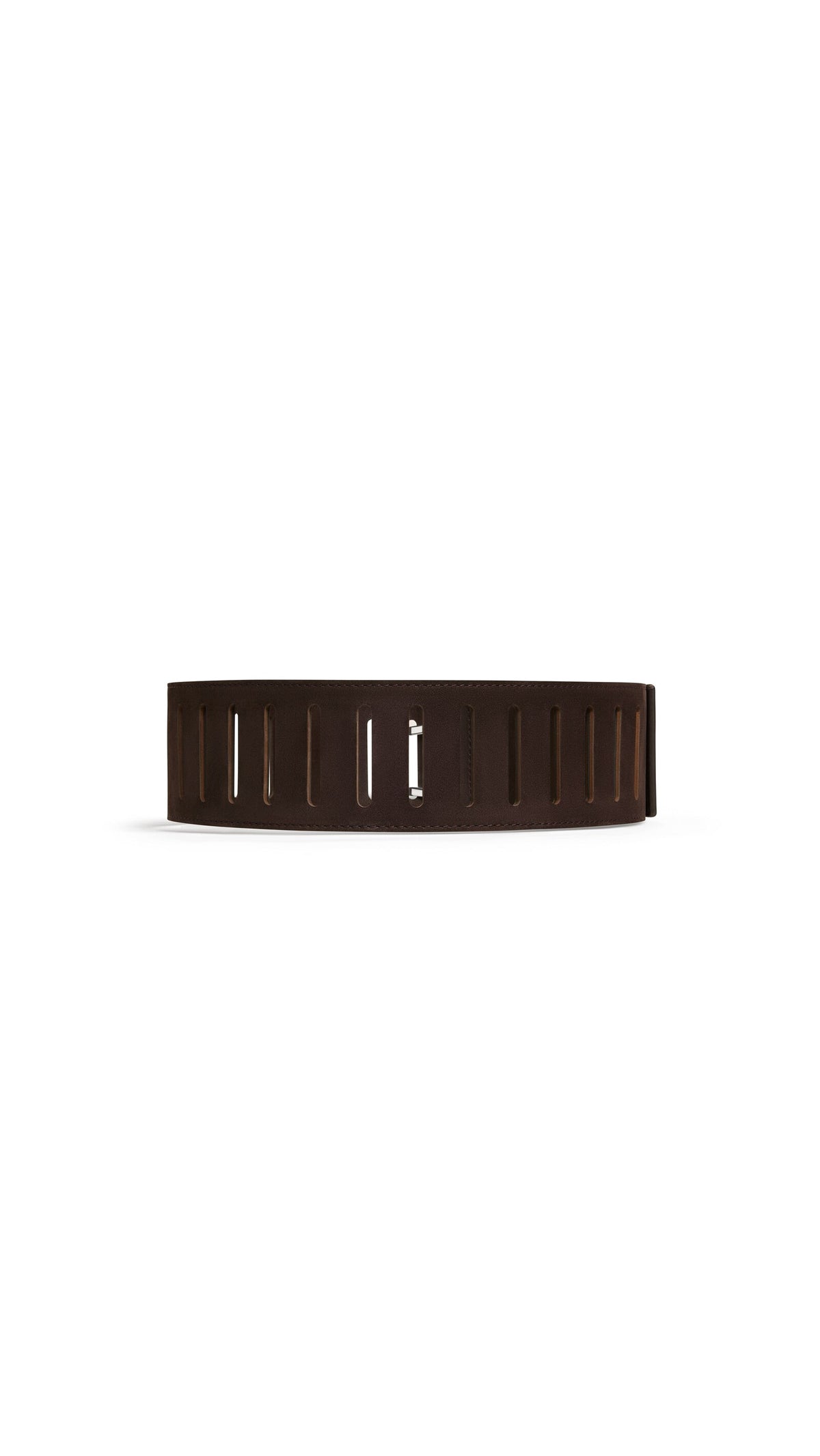 Alaïa Rectangular Large Belt In Nubuck