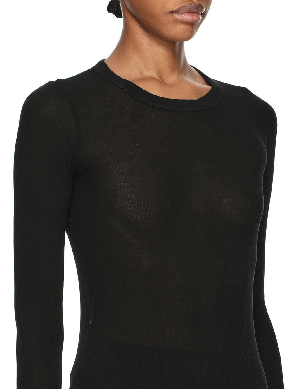 Rick Owens Cropped Rib LS T