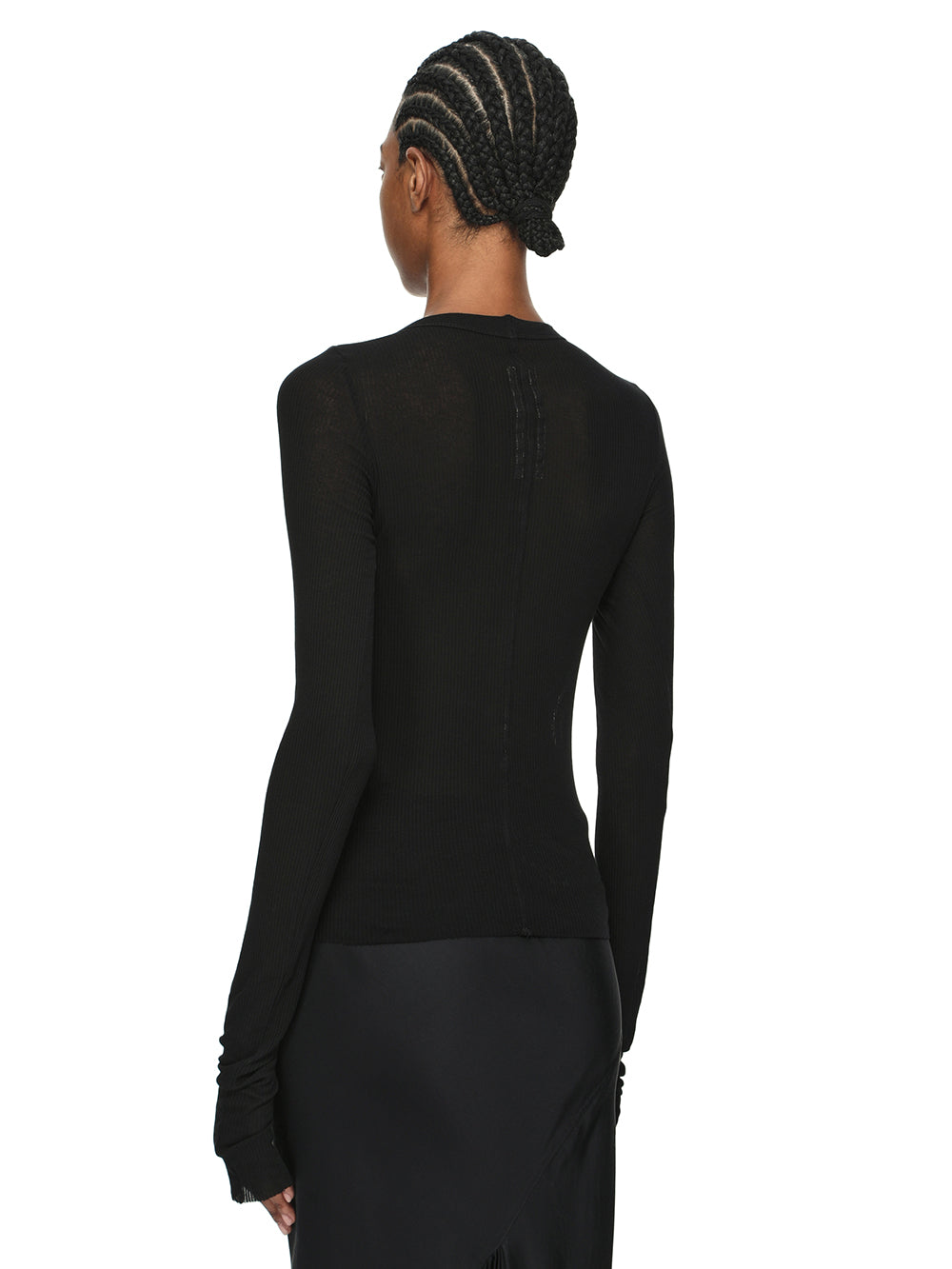 Rick Owens Cropped Rib LS T