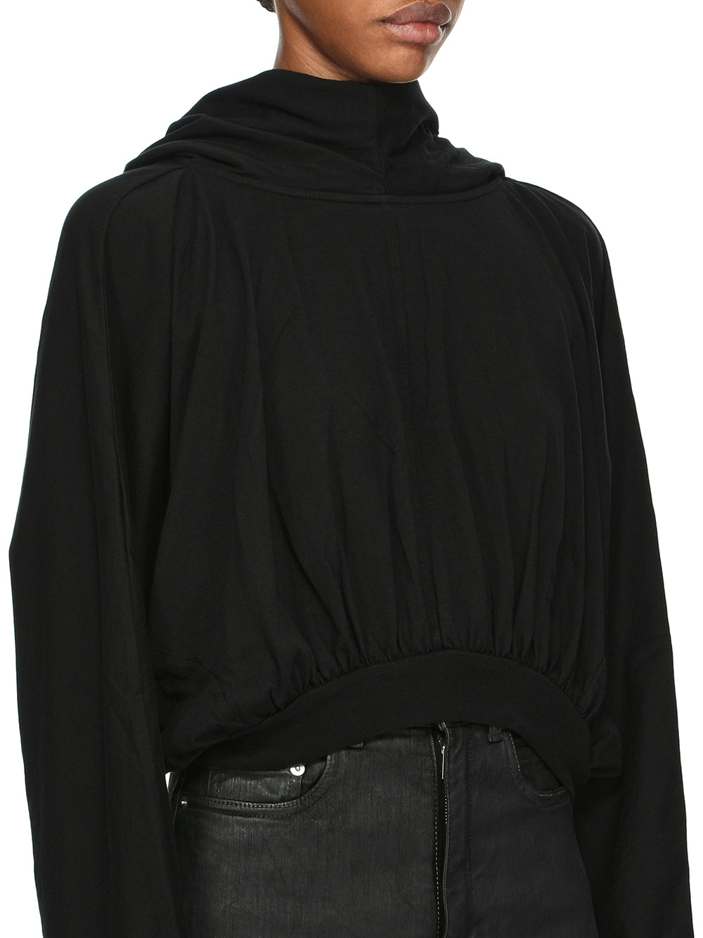 Rick Owens Cropped Hooded Top