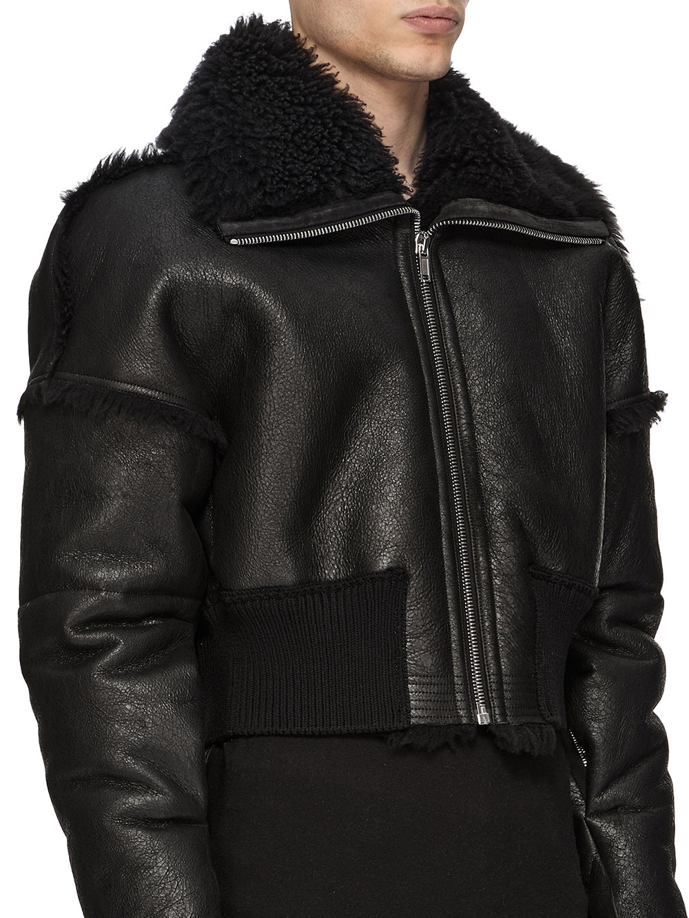 Rick Owens Flight Jacket Cropped