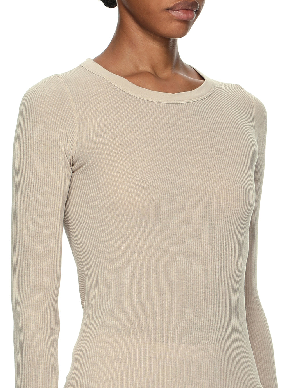 Rick Owens Cropped Rib LS T