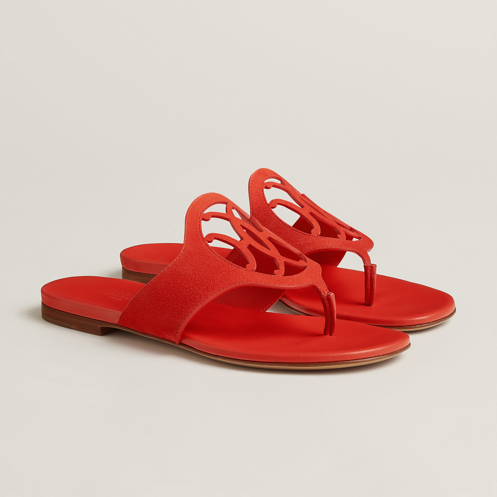 Hermes Mage Sandal Rouge Primaire