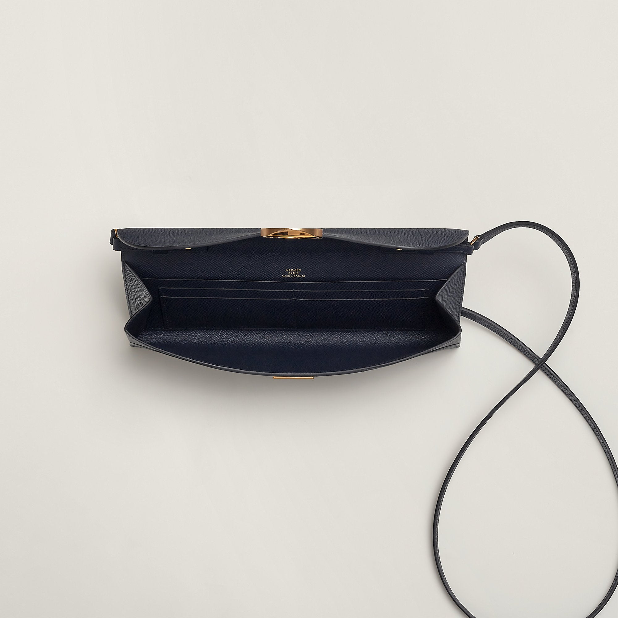 Hermes Maillon To Go Wallet Bleu Indigo