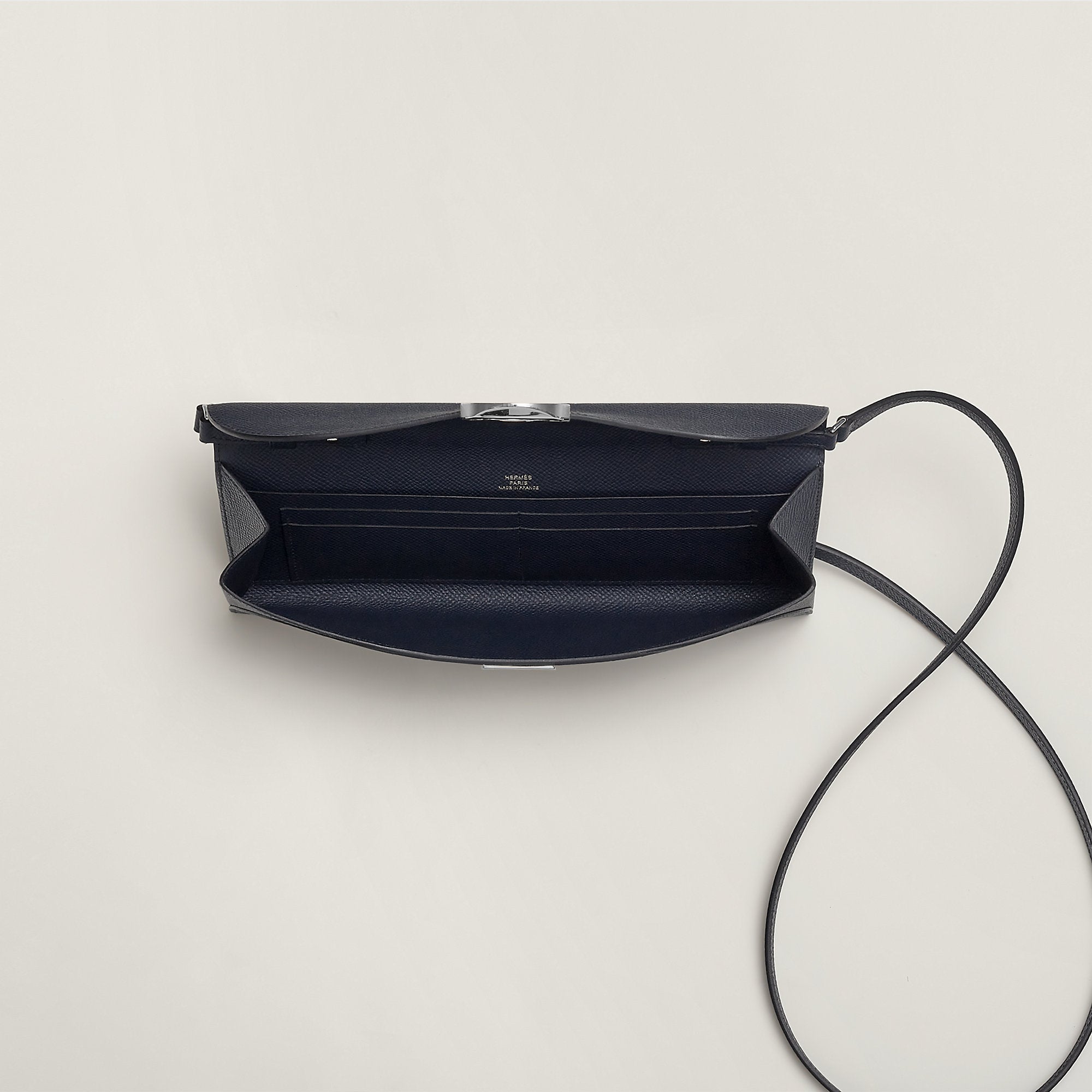 Hermes Maillon To Go Wallet Bleu Indigo