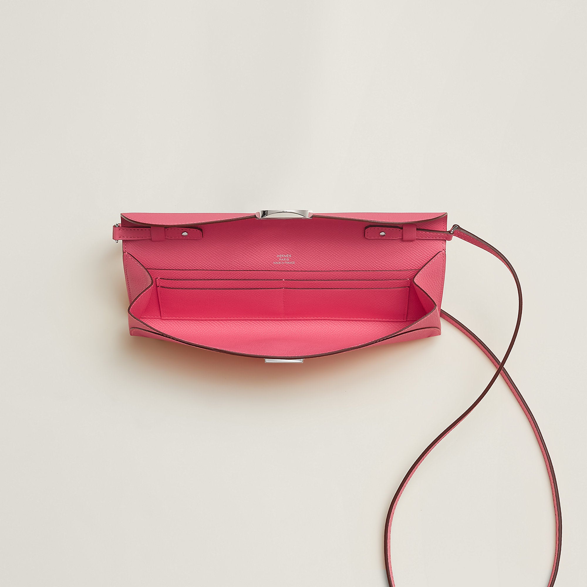 Hermes Maillon To Go Wallet Rose Azale