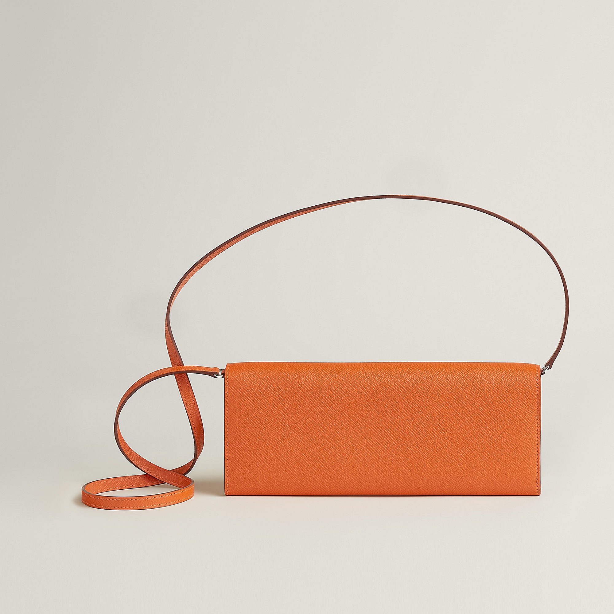Hermes Maillon To Go Wallet Orange