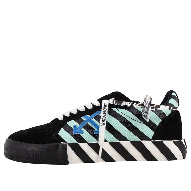 OFF-WHITE Vulc Low Black Blue Arrow
