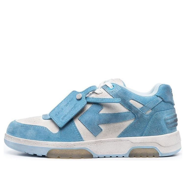 OFF-WHITE OOO Low Out Of Office Vintage Suede White Light Blue