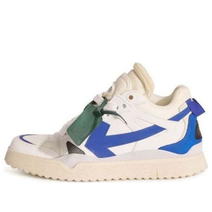 OFF-WHITE Sponge Mid Top White Blue