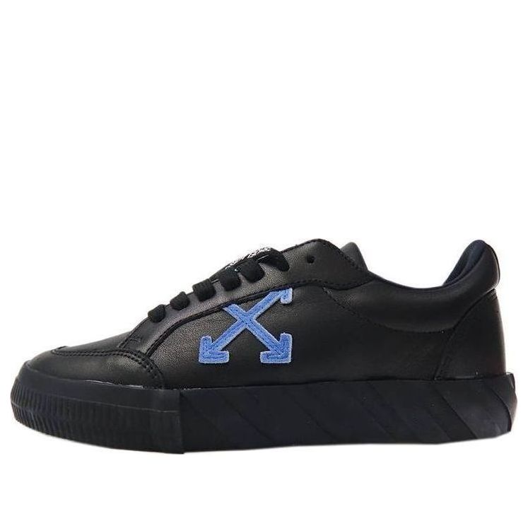OFF-WHITE Vulc Low Black/Blue Leather SS21