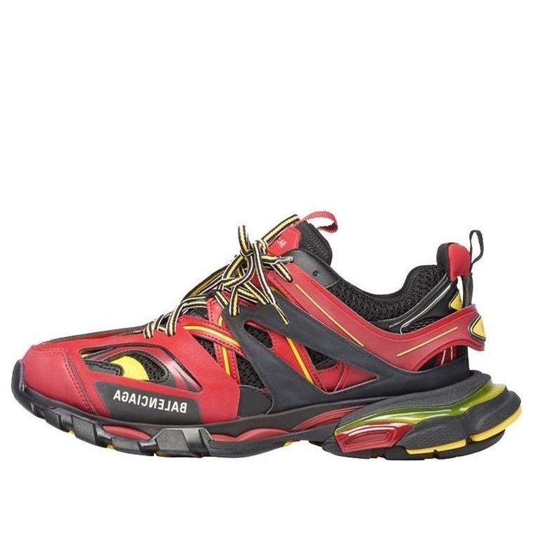 Balenciaga Track Trainers Burgundy Black
