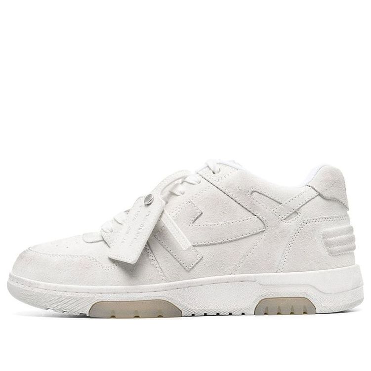 OFF-WHITE Out of Office "OOO" Low Tops Vanilla White Suede