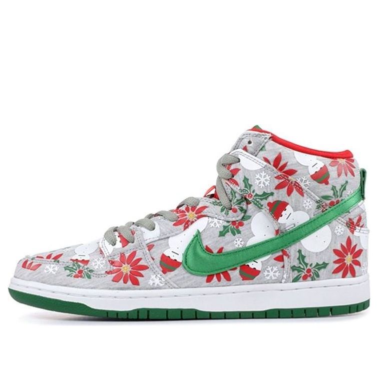 Nike SB Dunk High Concepts Ugly Christmas Sweater Grey (Special Box)