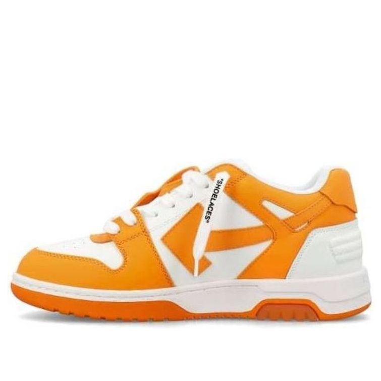 OFF-WHITE Out Of Office OOO Low Tops White Light Orange