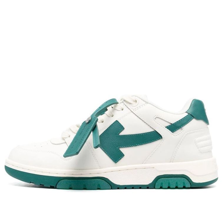 OFF-WHITE Out Of Office OOO Low Tops White Green (FW22)