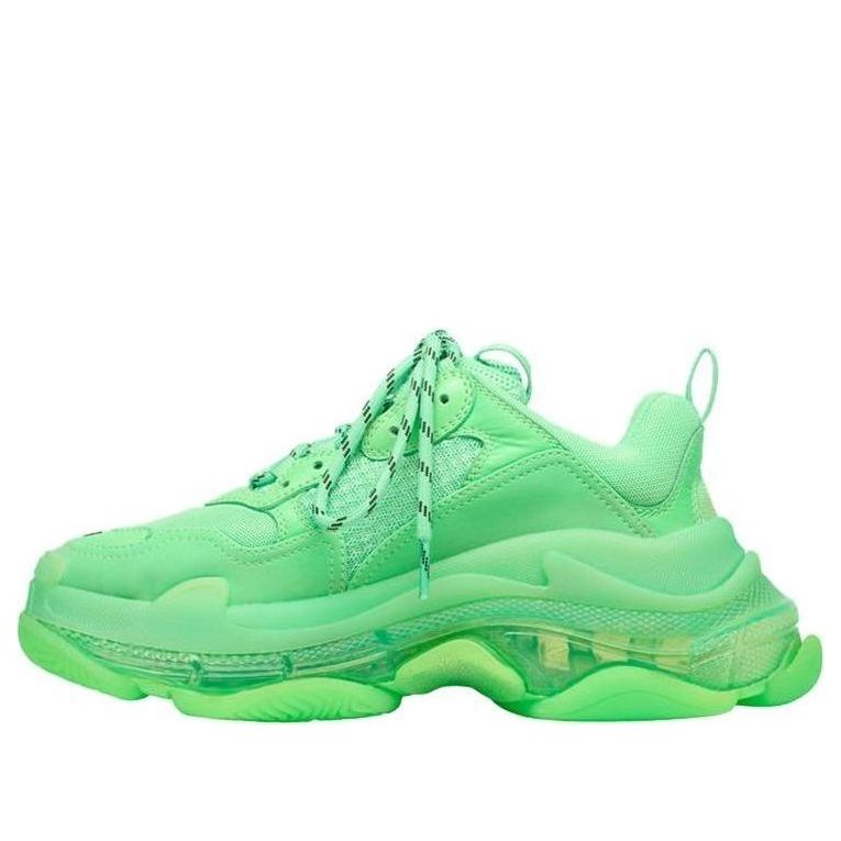 Balenciaga Triple S Soft Neon Green Clear Sole
