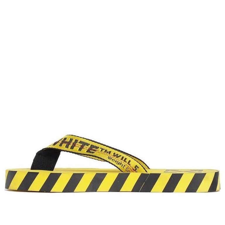 Off-White Flip Flops Yellow