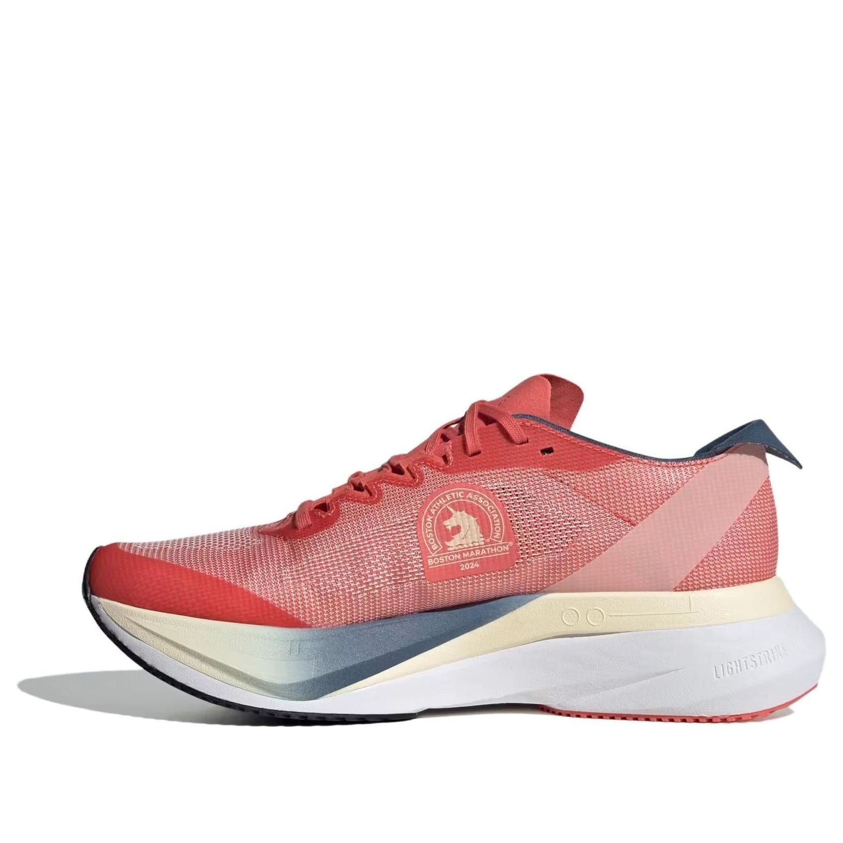 adidas Adizero Boston 12 Boston Marathon Preloved Scarlet Wonder White Preloved Ink (Women's)