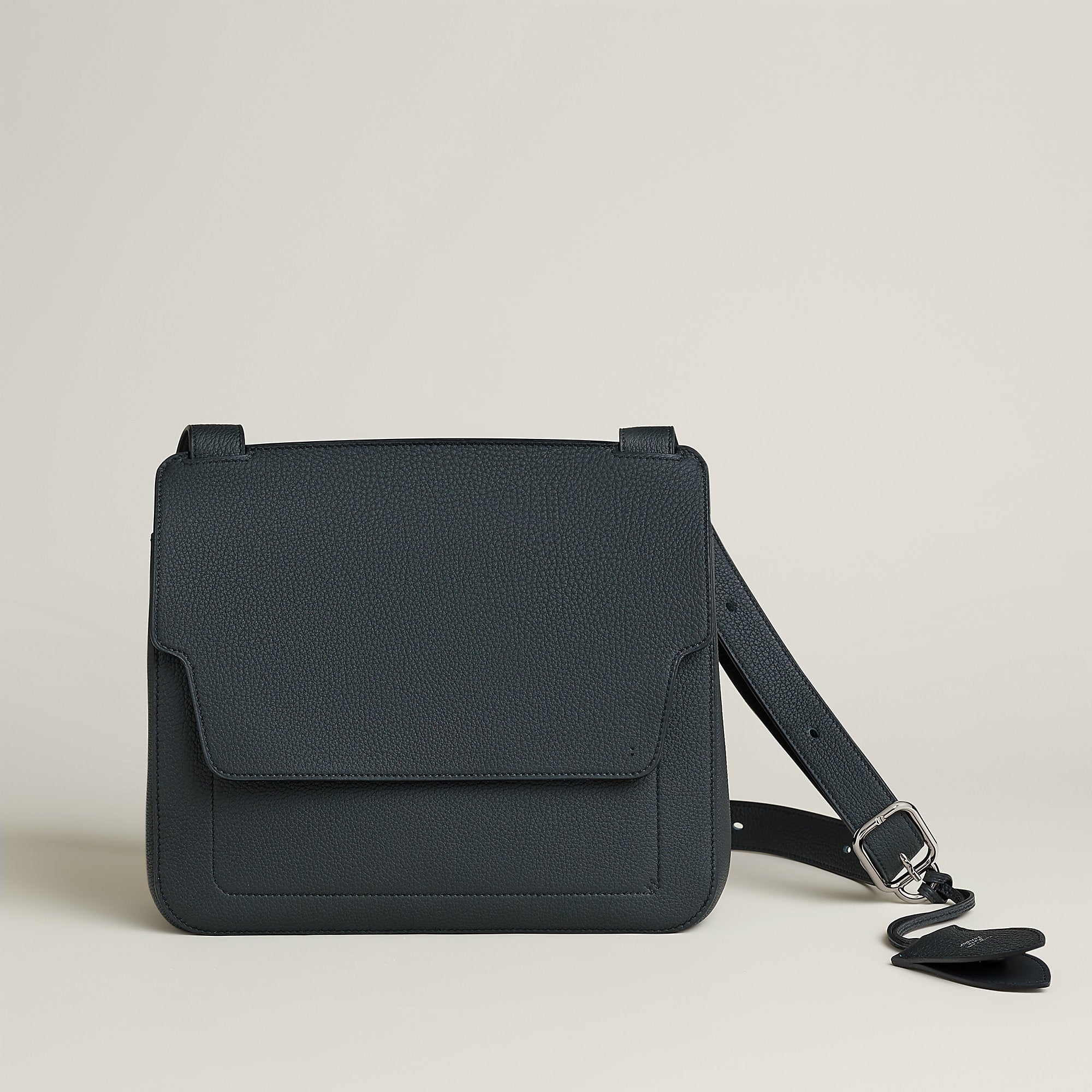 Hermes Mali Selle Pm Messenger Bag Noir