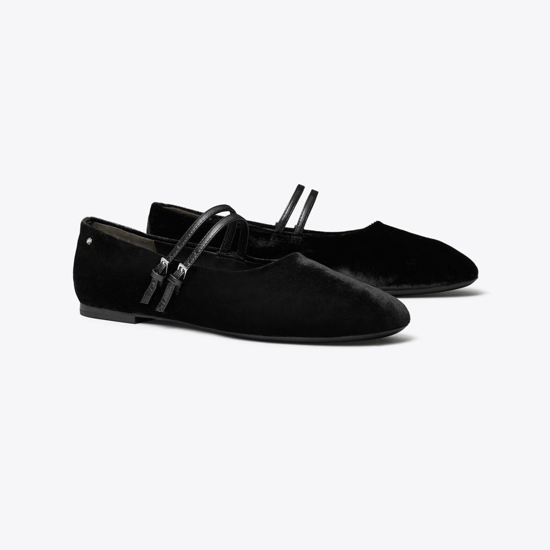 Tory Burch Mary Jane Two-Band Ballet PERFECT BLACK