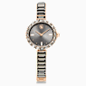 Swarovski Matrix Bangle Watch Swiss Made Crystal Bracelet Gray Rose Gold-Tone Finish SW5679887