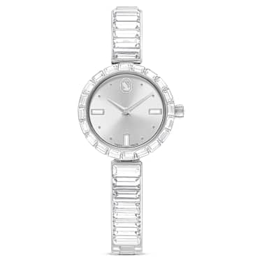 Swarovski Matrix Bangle Watch Swiss Made Crystal Bracelet White Stainless Steel SW5677487