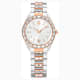 Swarovski Matrix Date Watch Swiss Made Metal Bracelet Rose Gold Tone Mixed Metal Finish SW5734663