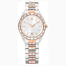 Swarovski Matrix Date Watch Swiss Made Metal Bracelet Rose Gold Tone Mixed Metal Finish SW5734663