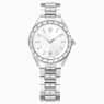 Swarovski Matrix Date Watch Swiss Made Metal Bracelet Silver Tone Stainless Steel SW5734665