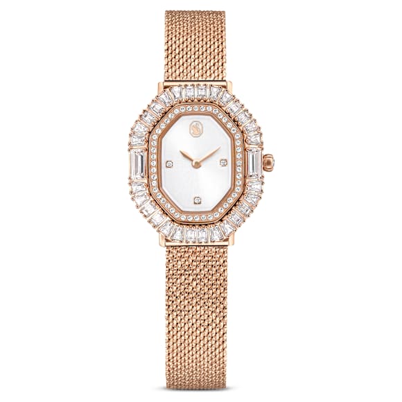 Swarovski Matrix Octagon Watch Metal Bracelet Rose Gold Tone Rose Gold-Tone Finish SW5732497