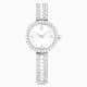 Swarovski Matrix Pearl Bangle Watch Swiss Made Crystal Bracelet White Stainless Steel SW5743680