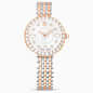 Swarovski Matrix Tennis 7-Link Watch Swiss Made Metal Bracelet Rose Gold Tone Mixed Metal Finish SW5672971