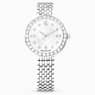 Swarovski Matrix Tennis 7-Link Watch Swiss Made Metal Bracelet Silver Tone Stainless Steel SW5673022