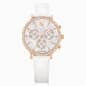 Swarovski Matrix Tennis Chrono Watch Swiss Made Leather Strap Rose Gold Tone Rose Gold-Tone Finish SW5754536