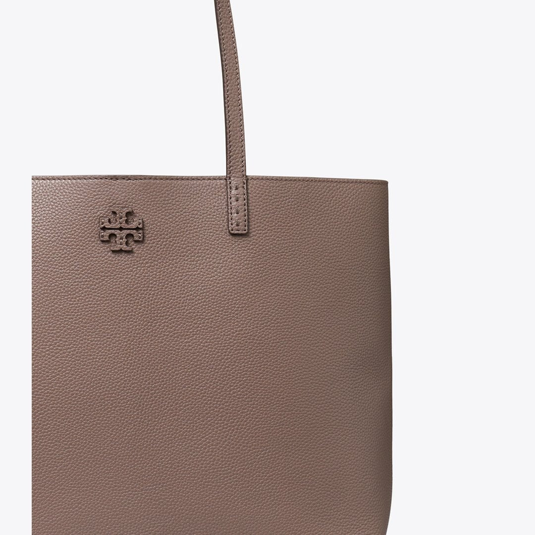 Tory Burch McGraw Tote Silver Maple
