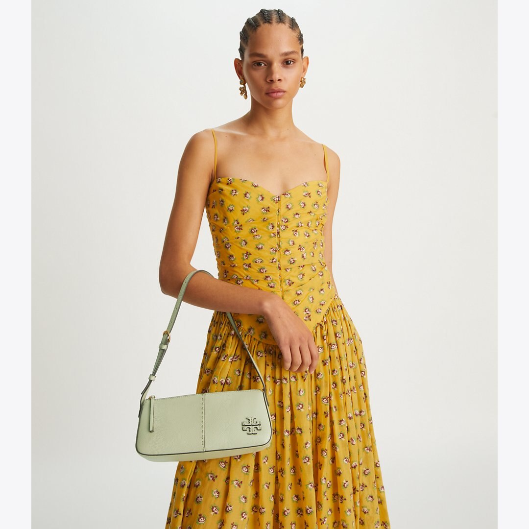 Tory Burch McGraw Wedge PINE FROST