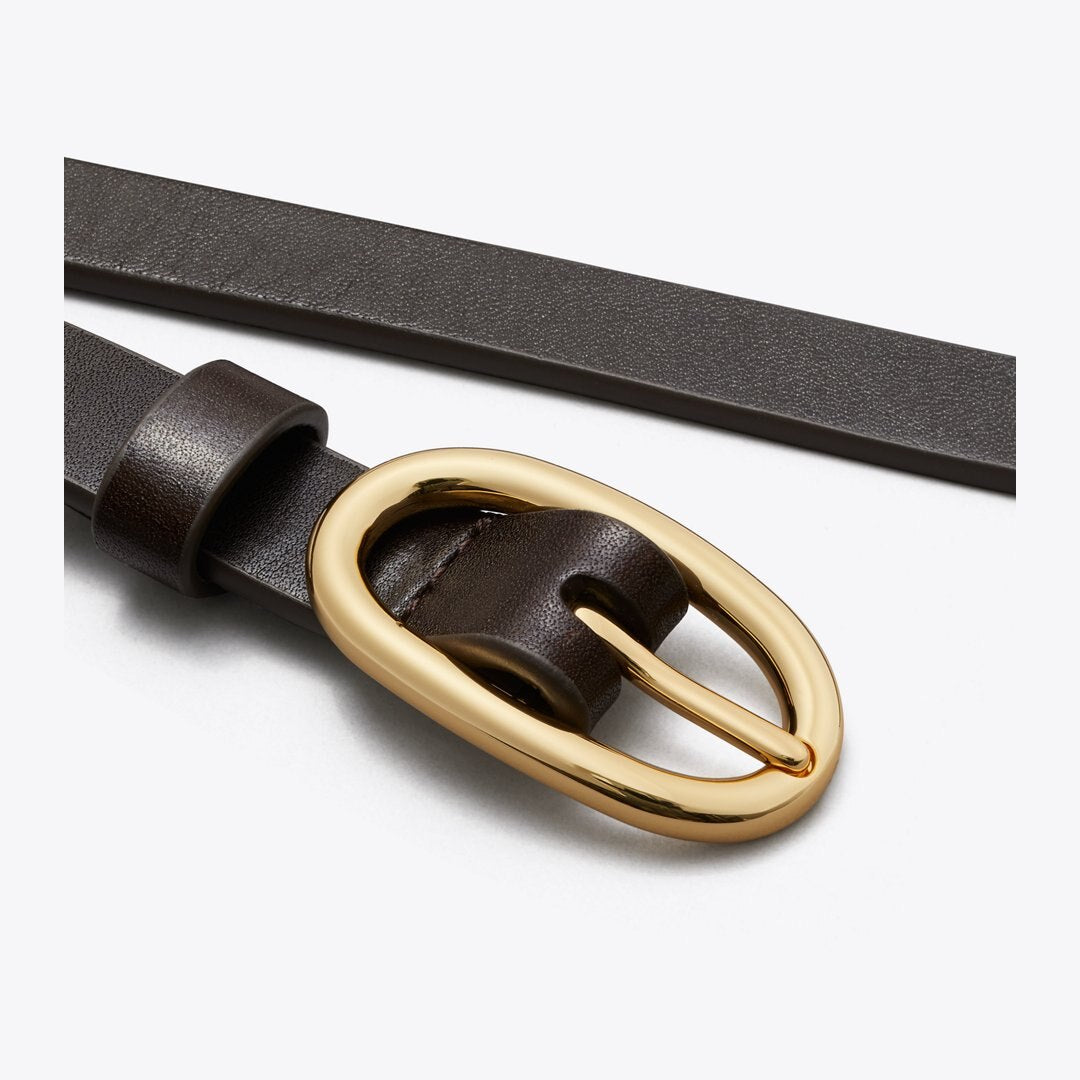 Tory Burch Medium Pierced Buckle Belt Amarena