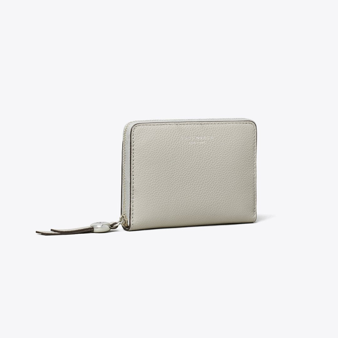 Tory Burch Medium Romy Wallet Dove Gray