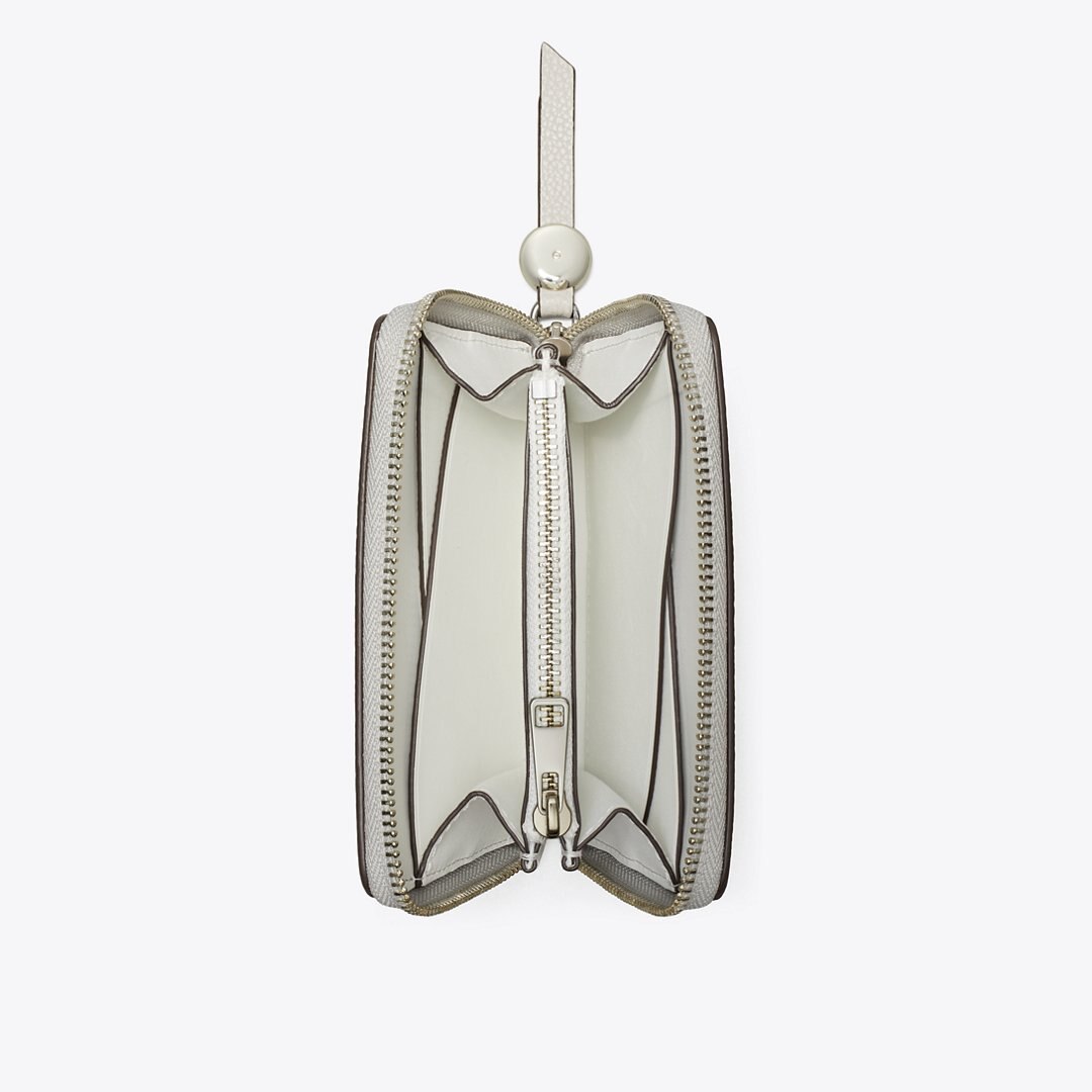 Tory Burch Medium Romy Wallet Dove Gray