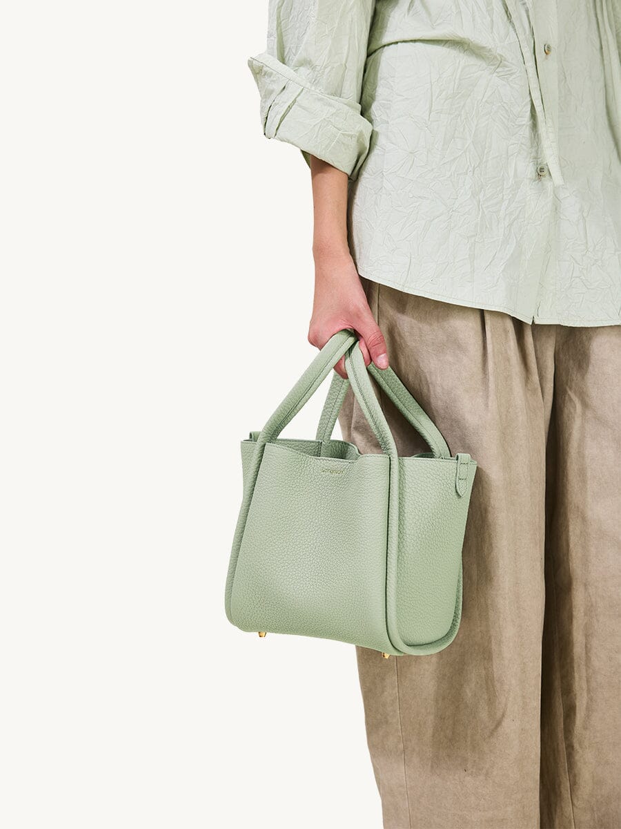 Women's Songmont Medium Song Bag in Jade, hardware detail
