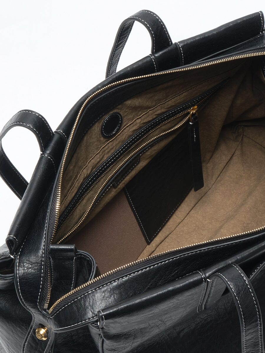Songmont Medium Yore Duffle Bag - Vegan Leather Onyx