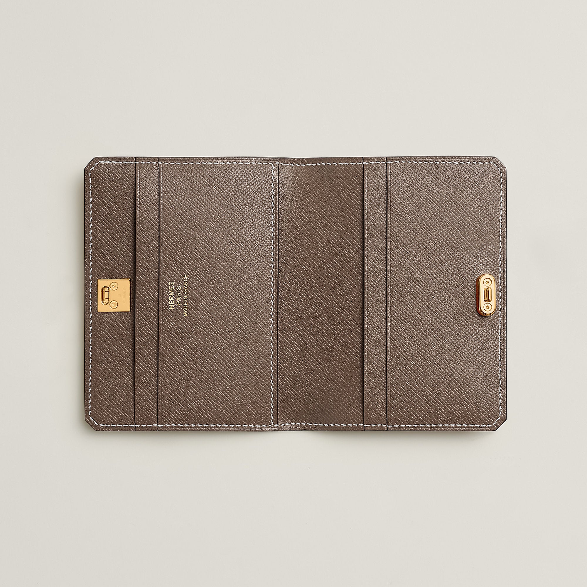 Hermes Medor Card Holder Toupe