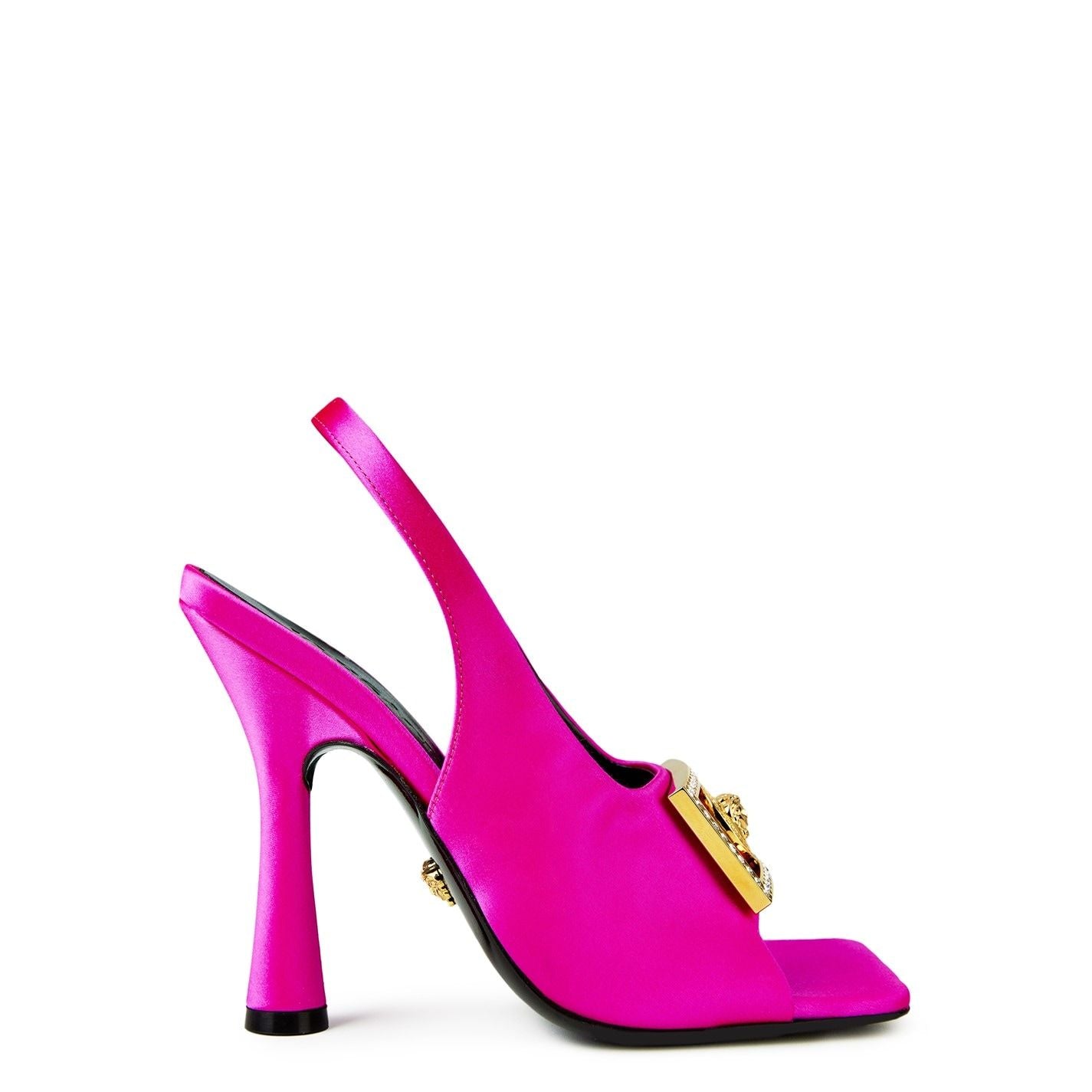 Versace Medusa Slingback Sandals Fuschia UK2