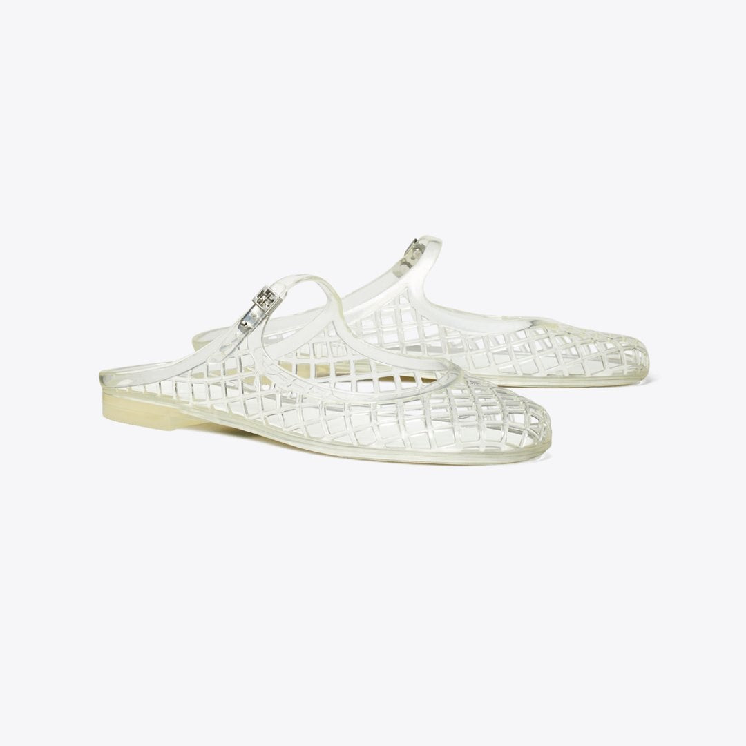 Tory Burch Mellow Mary Jane Jelly CLEAR / SILVER
