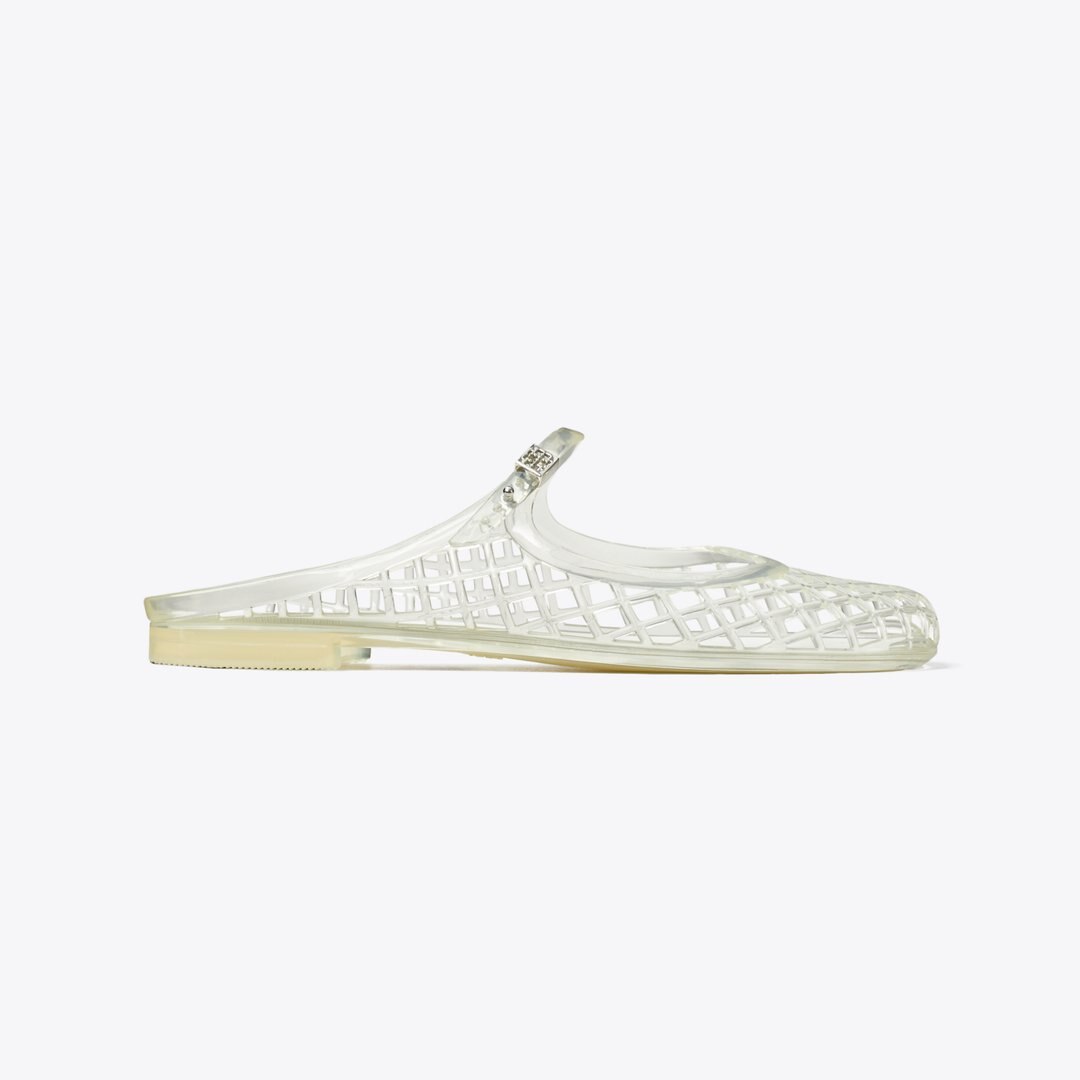 Tory Burch Mellow Mary Jane Jelly CLEAR / SILVER