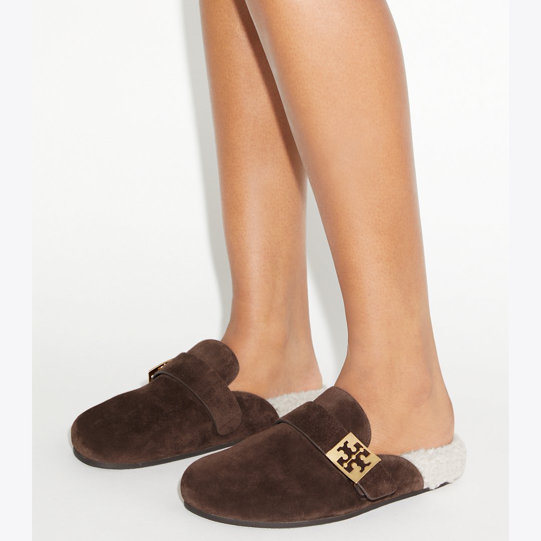 Tory Burch Mellow Mule DARK COCOA / TAUPE